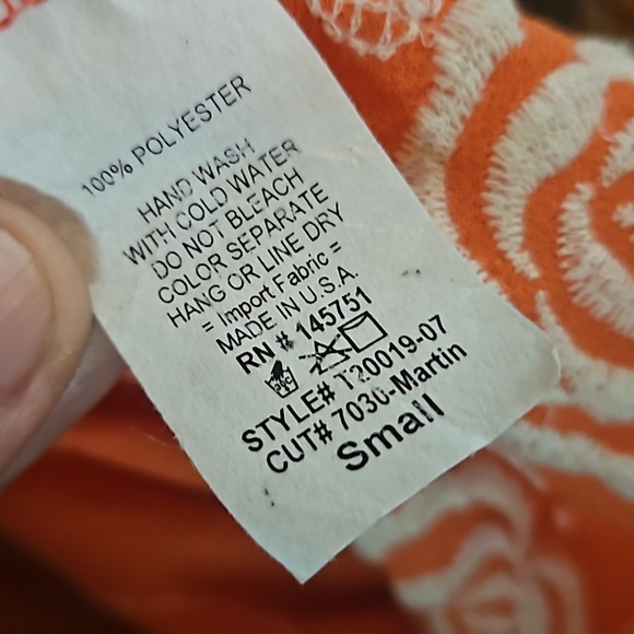 Peach Love California Coral Orange Top - Picture 3 of 3